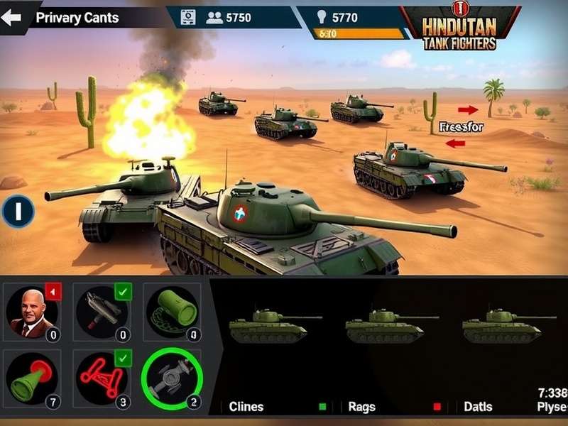 Hindustan Tank Fighters multiplayer battle scene